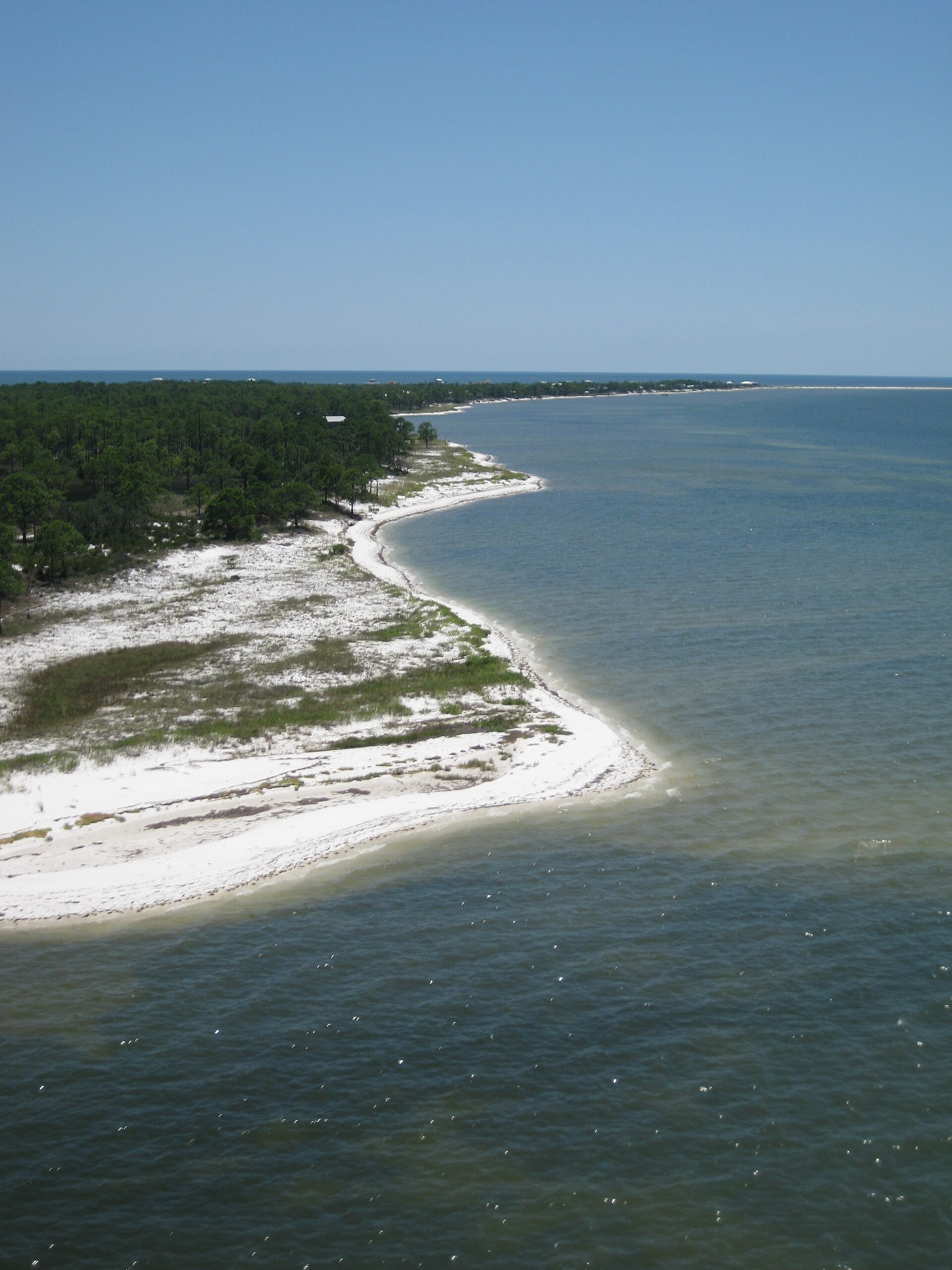Aerial view of the Florida coastline