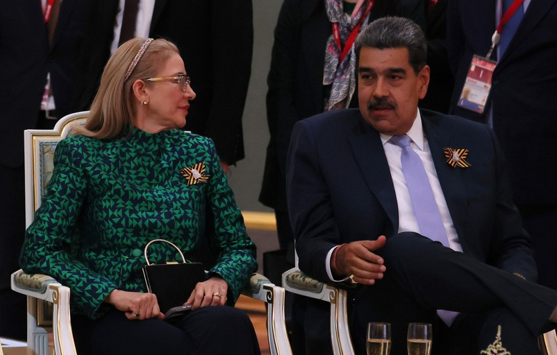 Nicolás Maduro and his wife Cilia Flores with General Secretary of the Communist Party of Vietnam To Lam and his wife at a concert before a dinner hosted on behalf of the President of Russia for heads of foreign delegations at the 80th anniversary of Victory celebrations in Moscow.